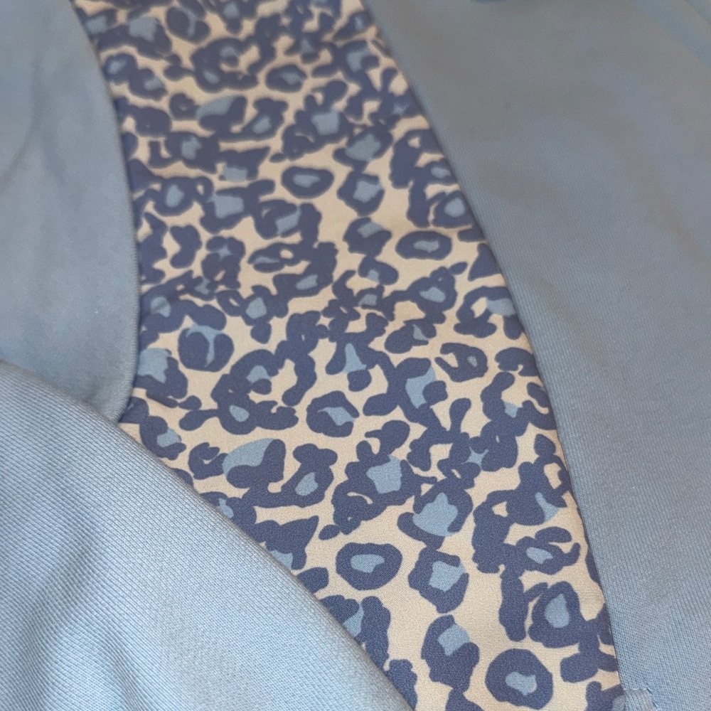 SSYS Blue Animal Print Inset Sweatshirt - Picture 5 of 7